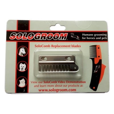 SOLOCOMB SOLO COMB RAKE BLADES  THINNING MANE & TAIL COMB BRUSHES 